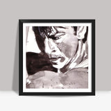 Bollywood superstar SRK (Shah Rukh Khan) is a spirited actor Square Art Prints