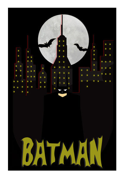 Minimal Batman Wall Art