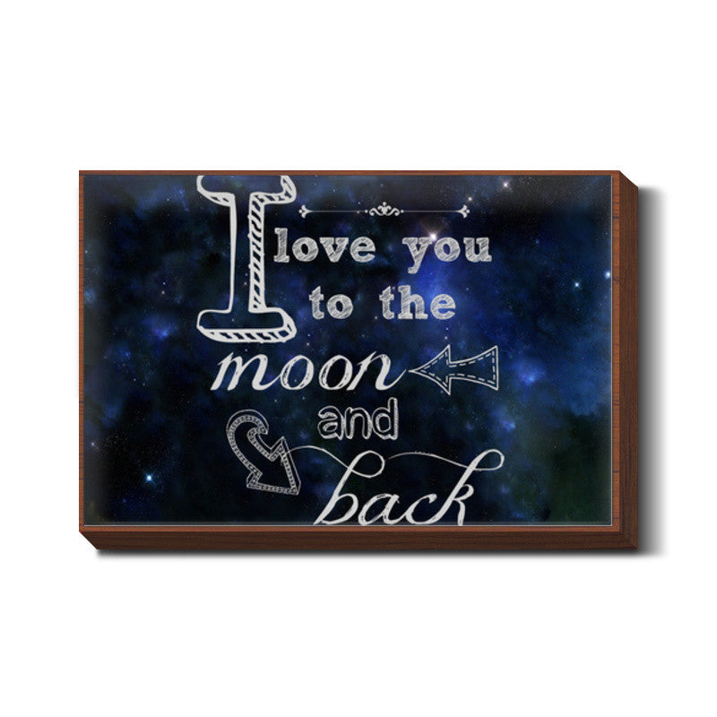 Moon and back Wall Art