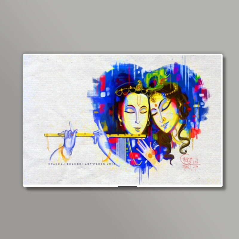 Radhe Krishna Wall Art