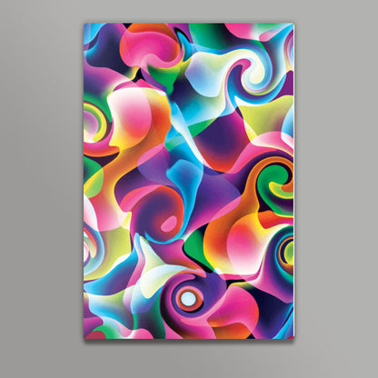 Colorful Abstract Swirls Wall Art