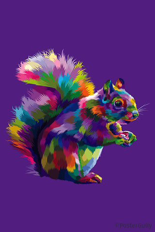 Squirrel Pop Art