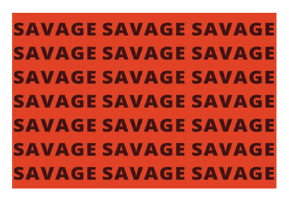 Wall Art, Savage AF Funny Typography Wall Art