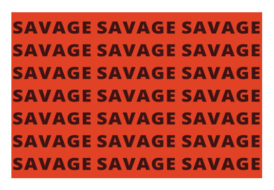 Wall Art, Savage AF Funny Typography Wall Art