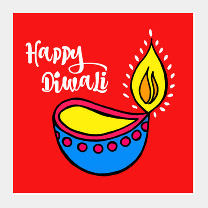 Diwali  Square Art Prints