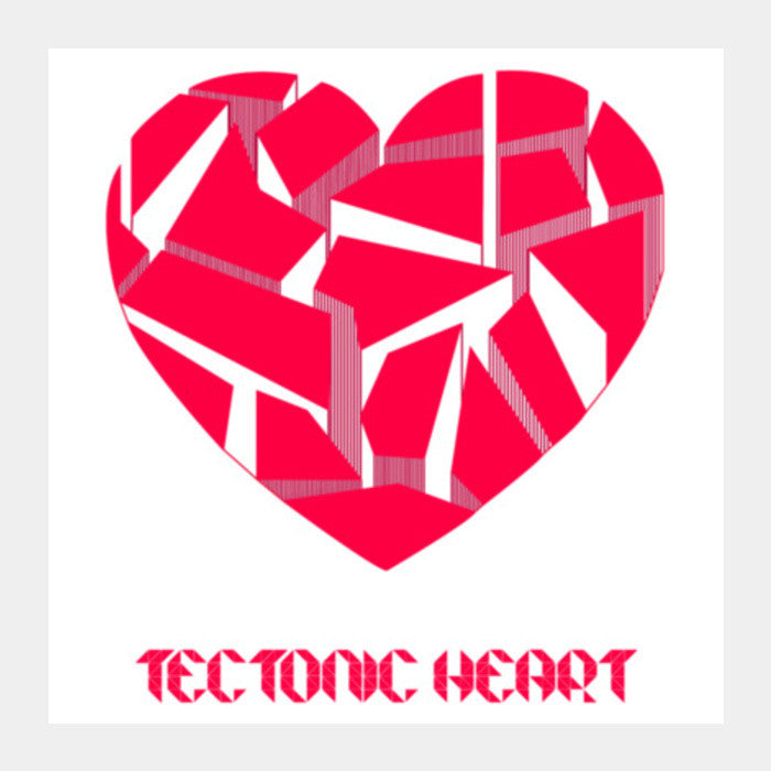 Square Art Prints, Tectonic Heart ! Square Art Prints