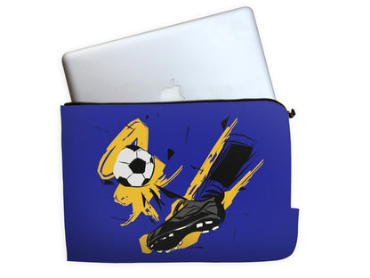 Player Shoes Hitting Football Laptop Sleeves | #Footballfan