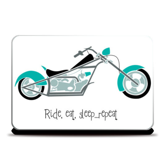 Laptop Skins, Ride, eat, sleep ... repeat ! Laptop Skins