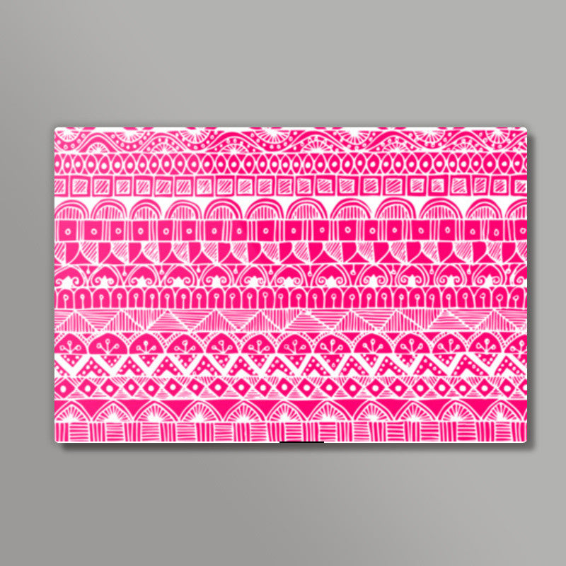 Zentangled Pink Wall Art