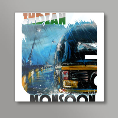 Indian Monsoon Square Art Prints