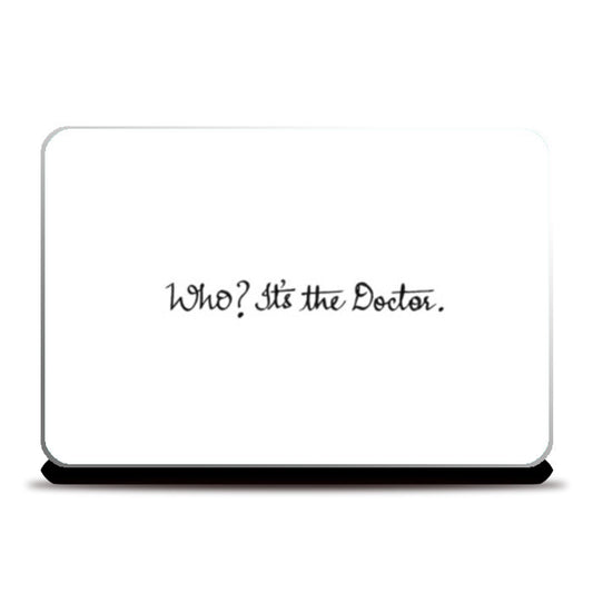 Doctor Who Hand Calligraphy Laptop Skins