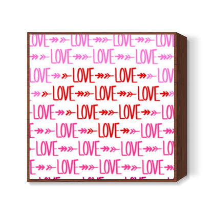 Valentines Day lOvE Square Art Prints