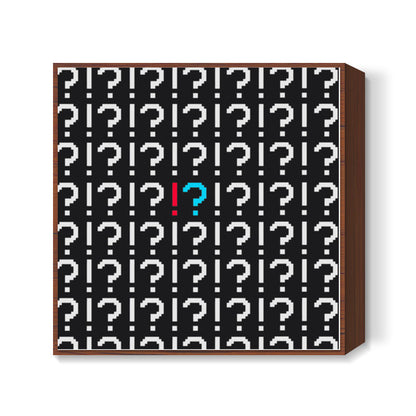 QUESTION EXCLAMATION Square Art Prints