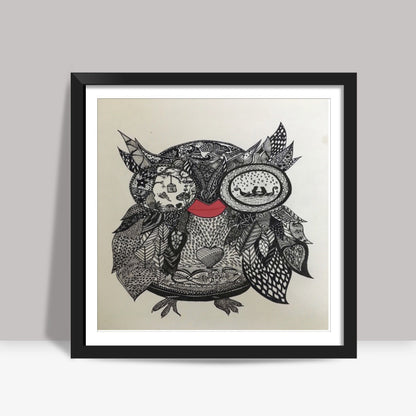 The Mystic Owl Square Art Prints