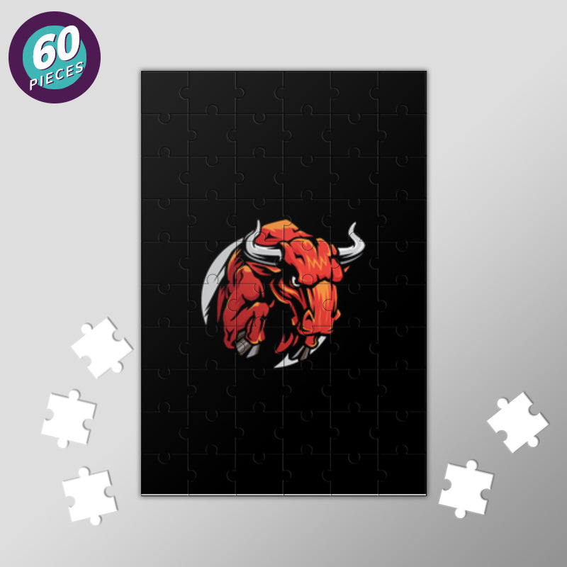 Bull Mascot Jigsaw Puzzles