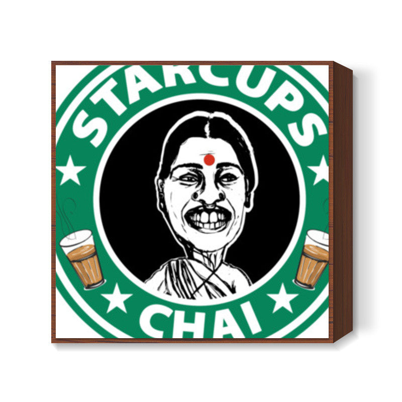 Starcups Chai Square Art Prints