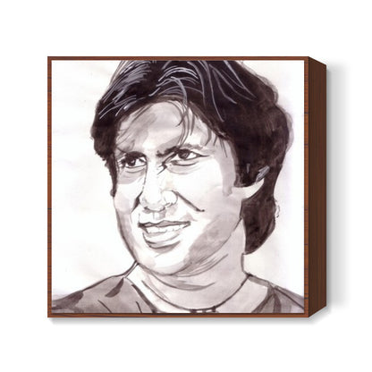 Bollywood superstar Amitabh Bachchan (BigB) says Memsaab, jo mard hota hai use dard nahin hota Square Art Prints