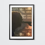 Fix You | Coldplay  Wall Art