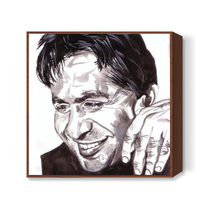 Dilip Kumar is the thespian Square Art Prints