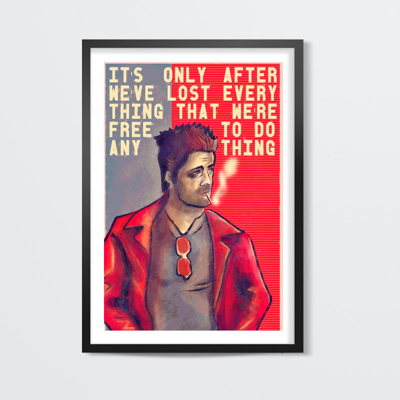 brad pitt fight club Wall Art