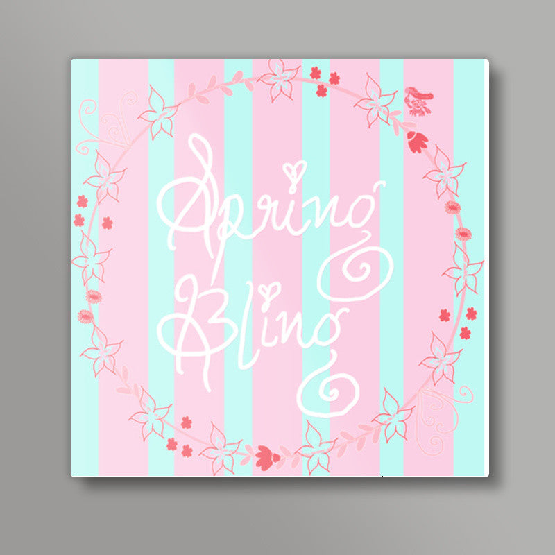 Spring flower Square Art Prints