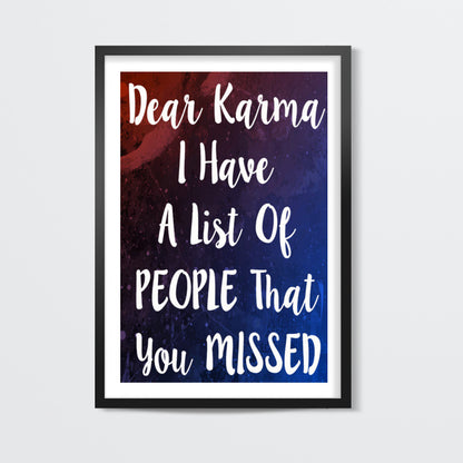 Karma Wall Art