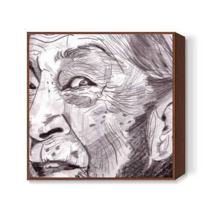 Zohra Sehgal proved that age can never come in the way of a lively and spirited person Square Art Prints