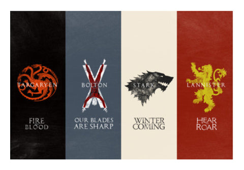 Wall Art, Game of Thrones Factions   Wall Art