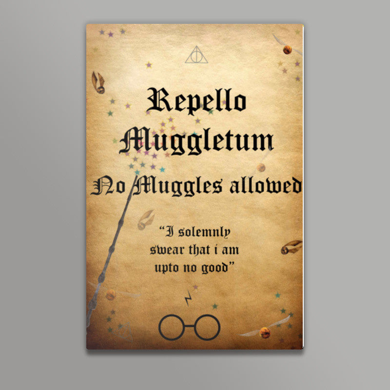 Harry Potter- Do not enter poster Wall Art | Isha Rathee