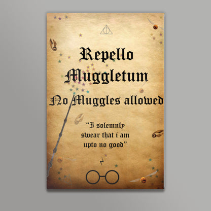 Harry Potter- Do not enter poster Wall Art | Isha Rathee