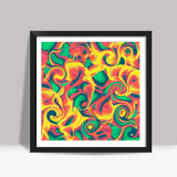 Abstract Swirls Square Art Prints