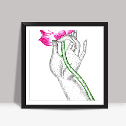 Buddha Lotus Square Art | Sayli M