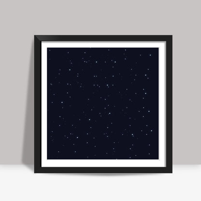 Night stars | Galaxy | Pattern Square Art Prints