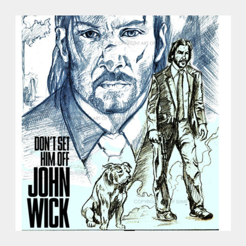 John Wick Square Art Prints PosterGully Specials