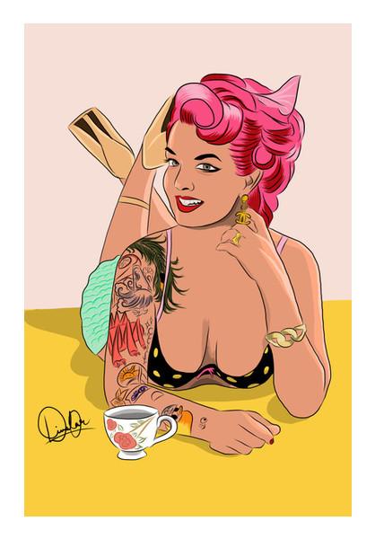 PosterGully Specials, Pinup Model Wall Art