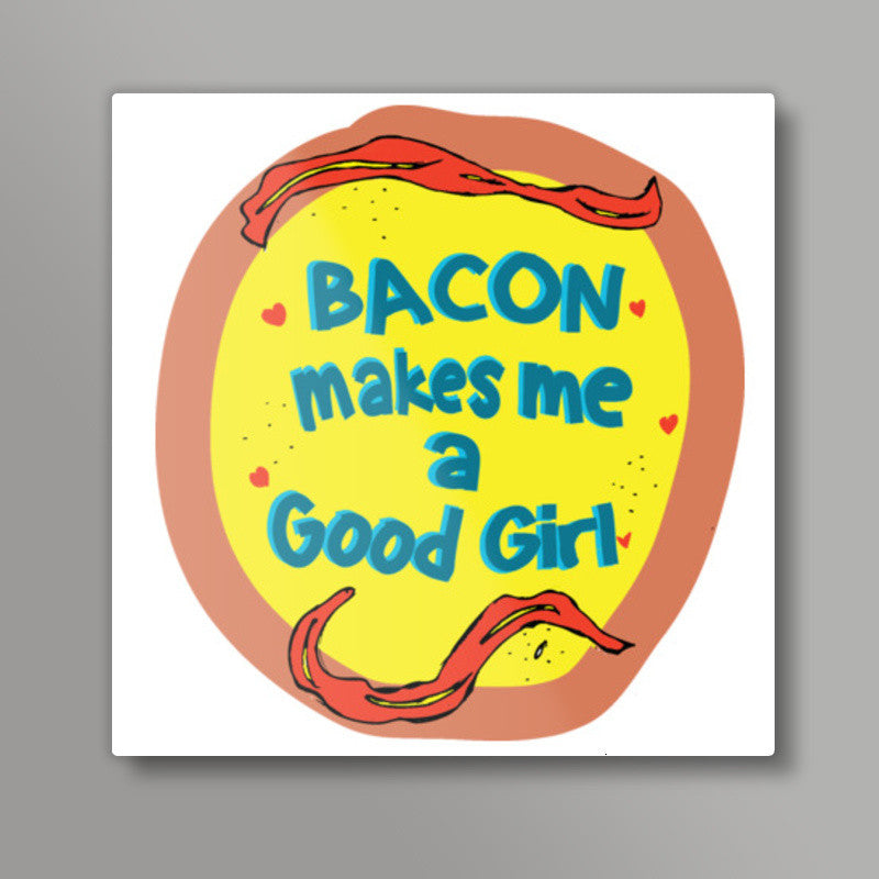 Bacon Love Square Art Prints