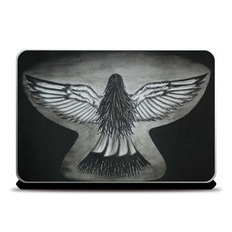 The Girl With Wings Laptop Skins
