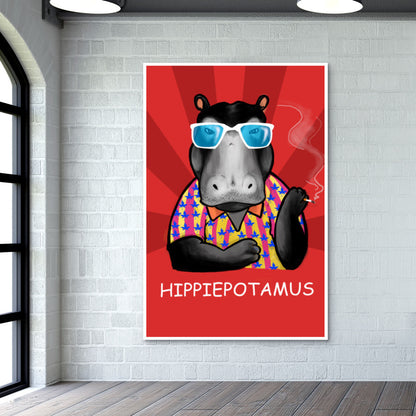 Hippiepotamus Wall Art