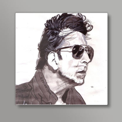 Bollywood superstar Akshay Kumar has a style of his own Square Art Prints