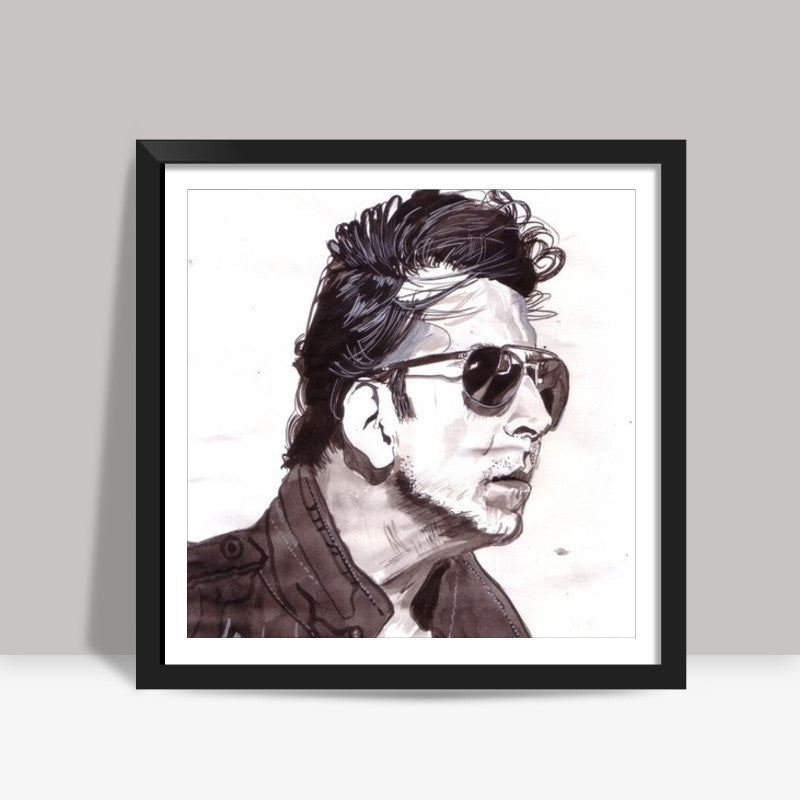 Bollywood superstar Akshay Kumar has a style of his own Square Art Prints