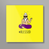 Blessed - poster Square Art Prints