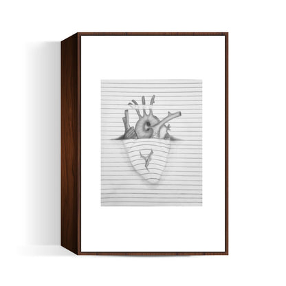 3d heart Wall Art