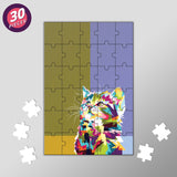 Colorfully Cat Hope Jigsaw Puzzles