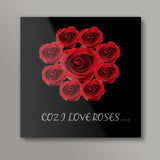 love roses Square Art Prints