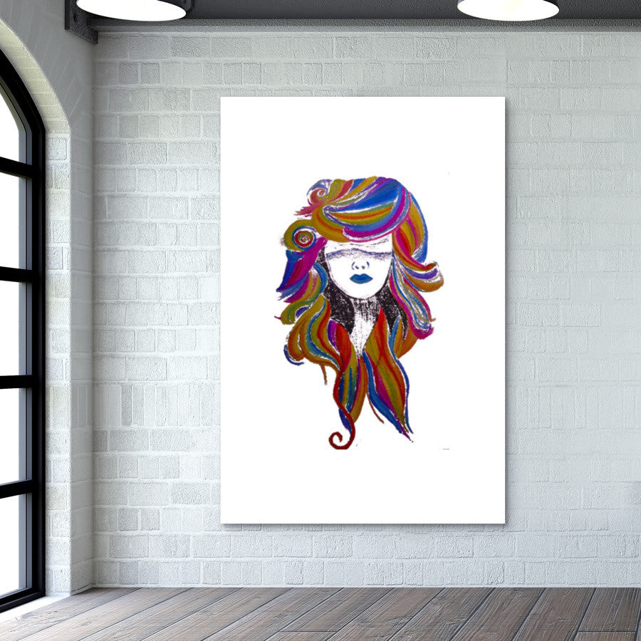 Pastel Hair Wall Art