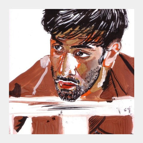 Square Art Prints, Bollywood superstar Ranbir Kapoor knows how to intrigue and to entertain Square Art Prints