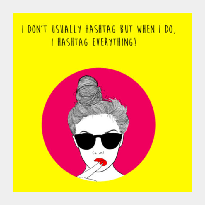 HASHTAG! Square Art Prints
