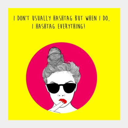 HASHTAG! Square Art Prints