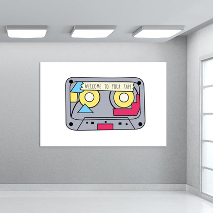 13 reasons why retro tape Wall Art