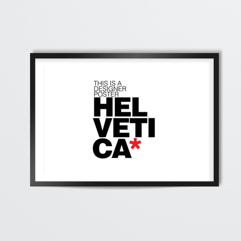 Helvetica love Wall Art